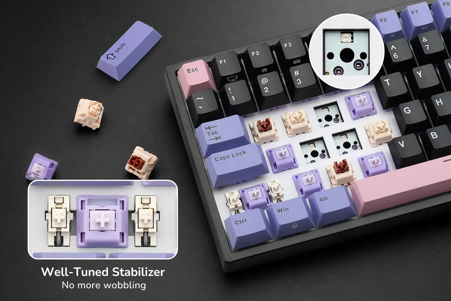 Clavier hot-swap avec switches personnalisés