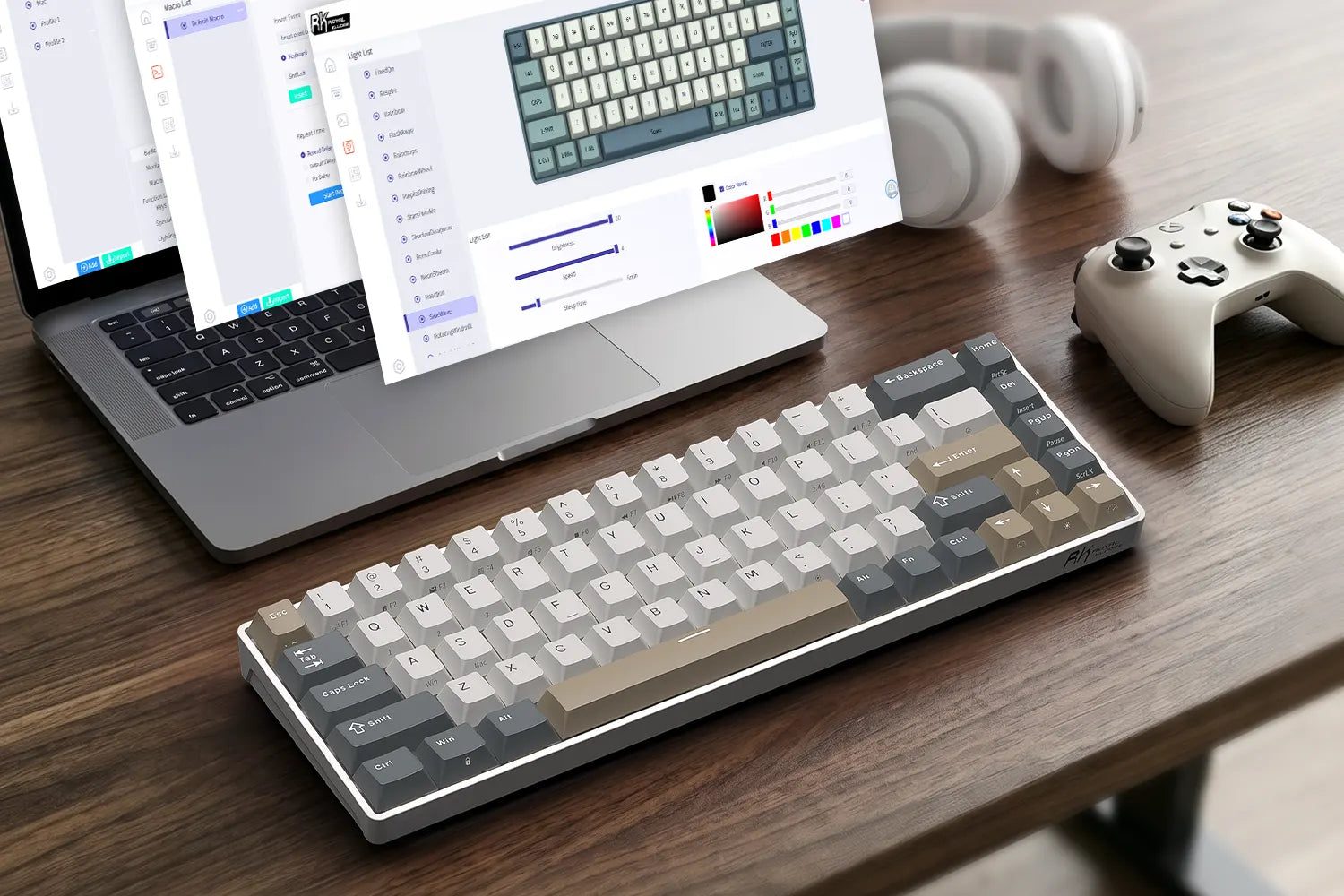 Éclairage RGB et personnalisation via le pilote web