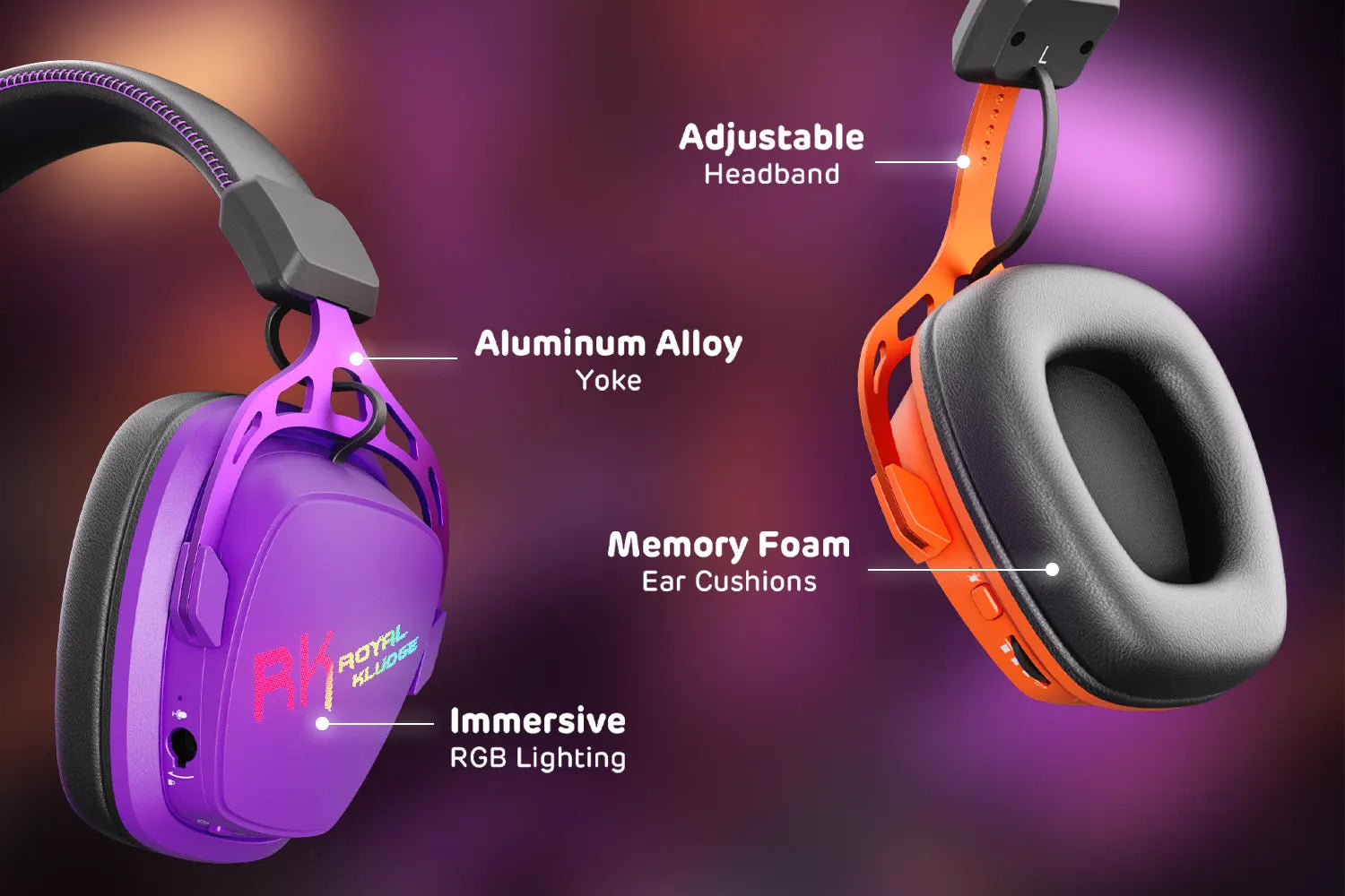 Design ergonomique et léger, éclairage RGB